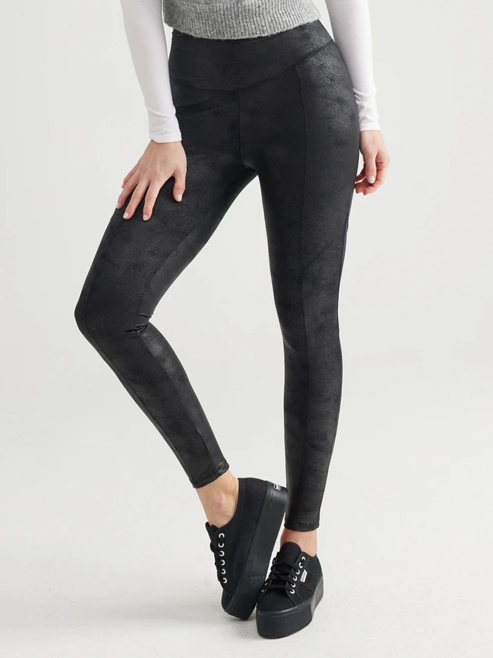 Yummie Faux Suede Shaping Legging